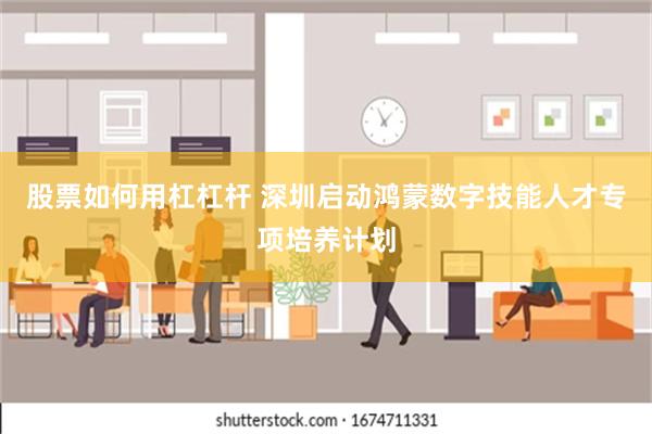 股票如何用杠杠杆 深圳启动鸿蒙数字技能人才专项培养计划