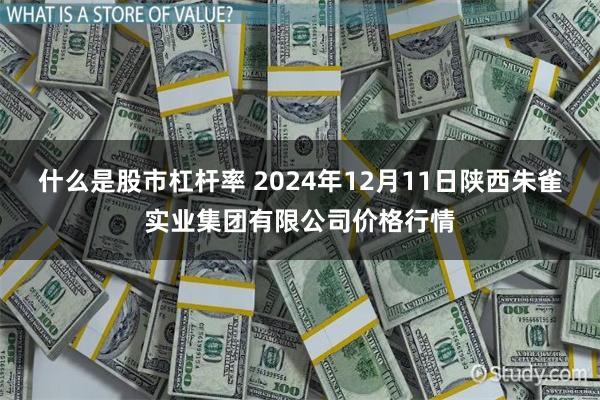 什么是股市杠杆率 2024年12月11日陕西朱雀实业集团有限公司价格行情