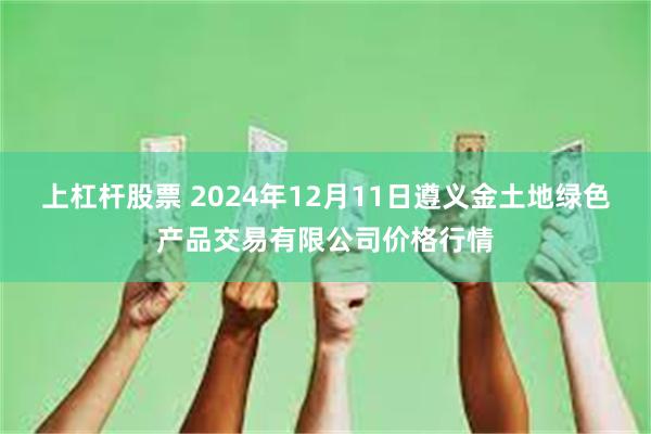 上杠杆股票 2024年12月11日遵义金土地绿色产品交易有限公司价格行情