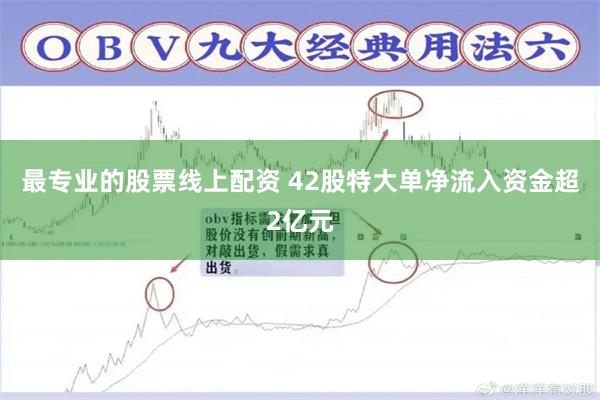 最专业的股票线上配资 42股特大单净流入资金超2亿元